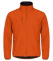 Heren Softshell Jas Clique Classic 0200910 diep oranje